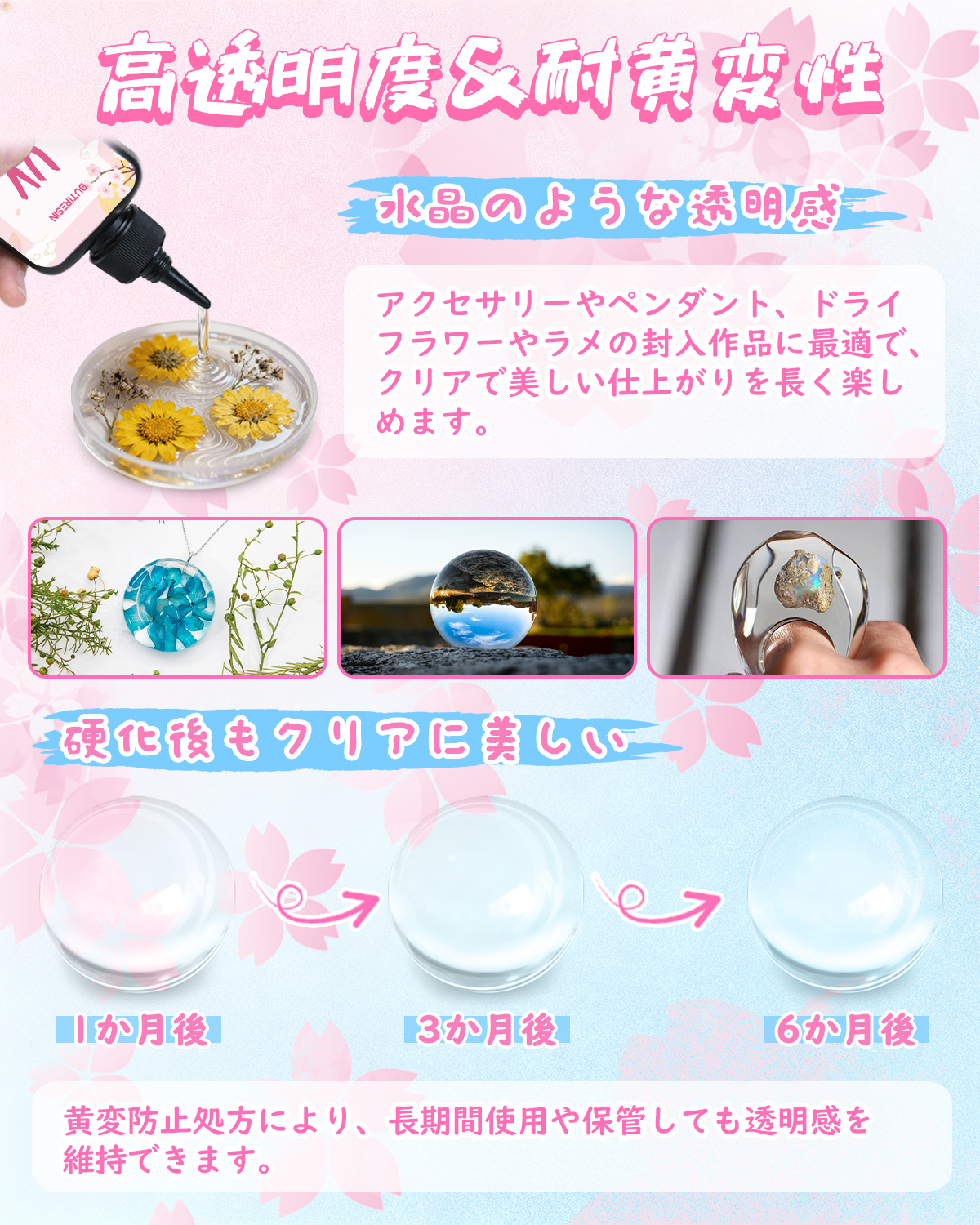 BUTIRESIN UVレジン液 360g レジン液 大容量 高い透明 急速に硬化 詰替用 クリアハードタイプ 幅広い用途とDIY 操作アクセサリが付属