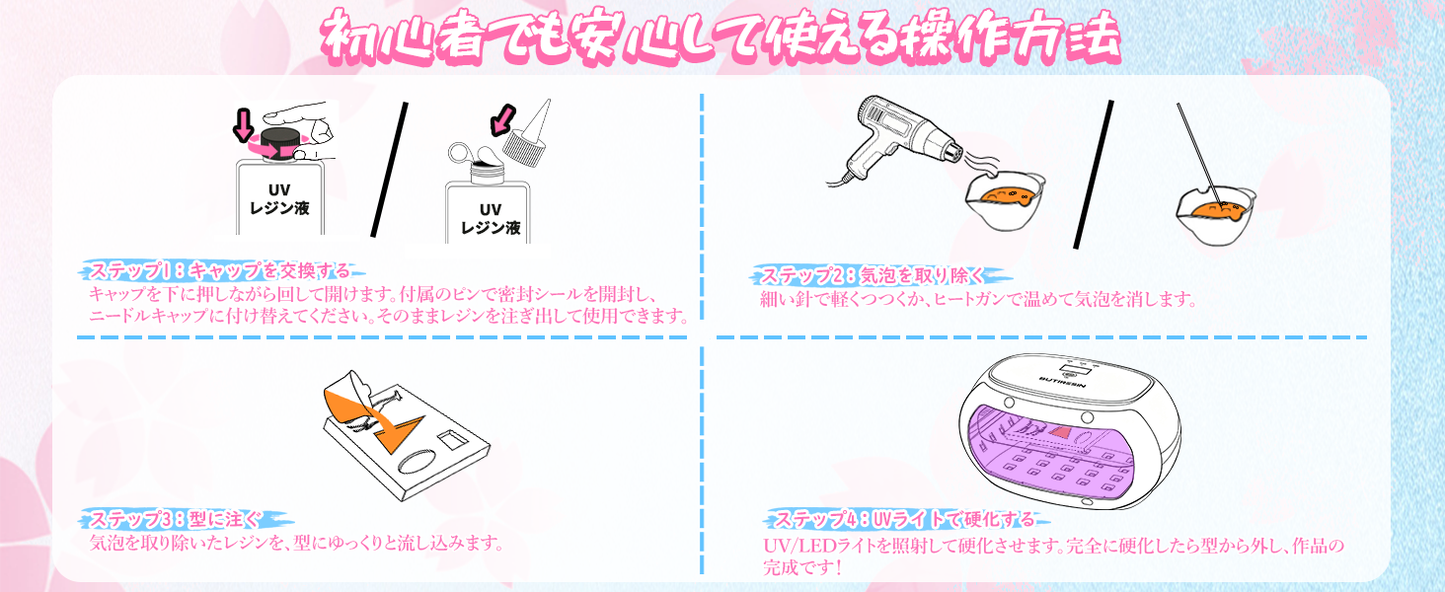 BUTIRESIN UVレジン液 360g レジン液 大容量 高い透明 急速に硬化 詰替用 クリアハードタイプ 幅広い用途とDIY 操作アクセサリが付属