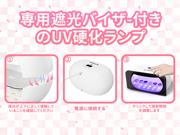 BUTIRESIN【60W 超強力 UVランプ】UV レジン ライト 2in1 - 両面照射、360度光源60W、長時間タイマー設定(60秒・180秒・300秒)、56個のLED搭載、長時間タイマー設定、LED表示画面付き、DIYクラフト レジン専用ライト (白)