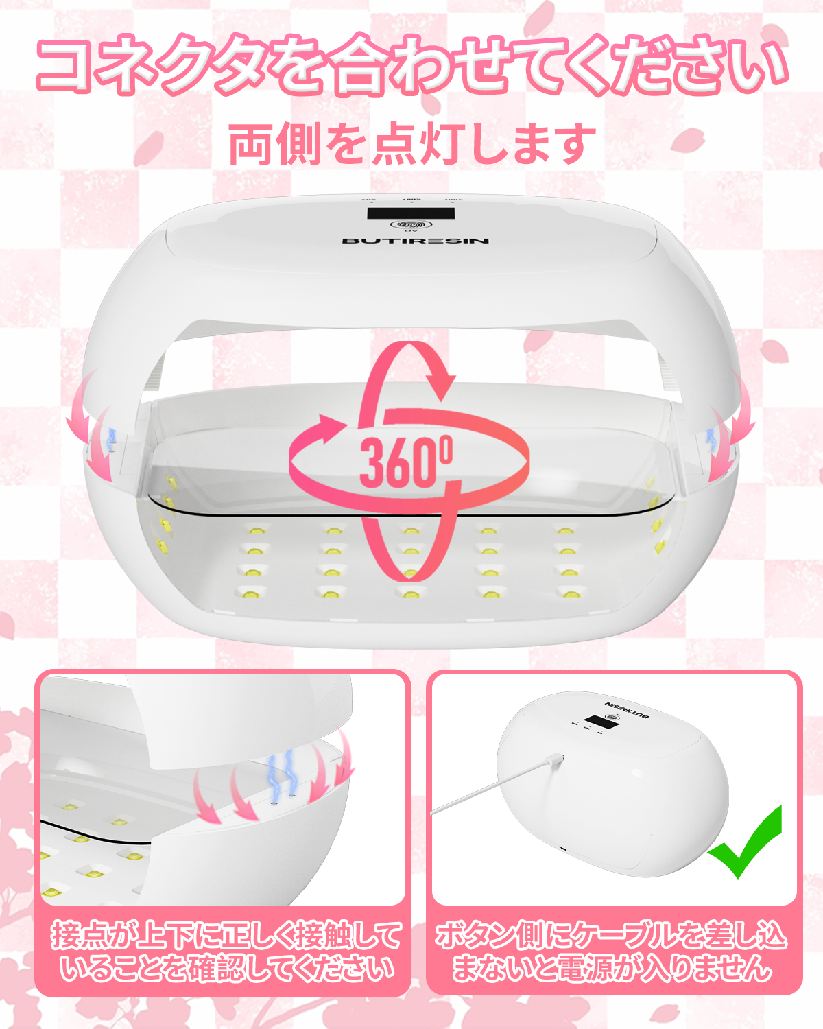 BUTIRESIN UVライト 60W キット【2-in-1・両面照射・56LED】 - ButiResin