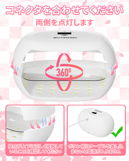 BUTIRESIN UVライト 60W キット【2-in-1・両面照射・56LED】 - ButiResin
