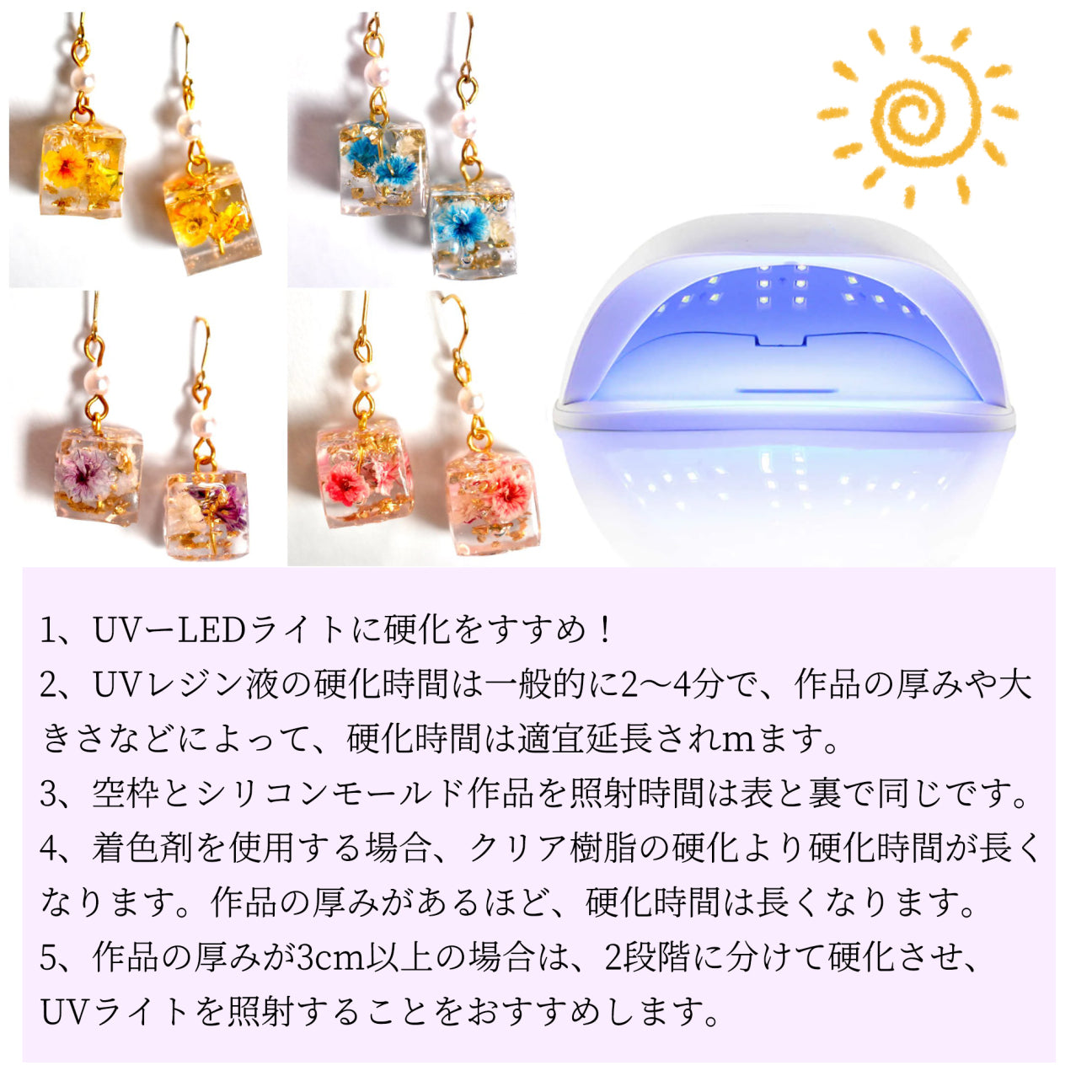 ButiResin UVレジン液 高い透明 急速硬化レジン液大容量200g UV-LED対応 黄変なし ハードタイプ レジンアート uvレジンクリア DIY 手芸用品 アクセサリ ハンドメイド - ButiResin