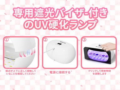 BUTIRESIN【60W 超強力 UVランプ】UV レジン ライト 2in1 - 両面照射、360度光源60W、長時間タイマー設定（60秒・180秒・300秒）、56個のLED搭載、長時間タイマー設定、LED表示画面付き、DIYクラフト レジン専用ライト (白)