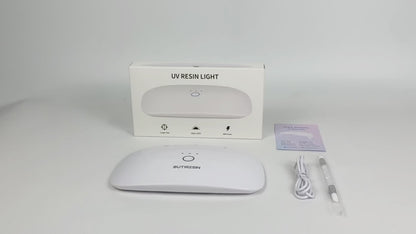 BUTIRESIN UVライト レジン用 UV/LED ジェルネイル ライト ネイルライト クラフト 硬化ライト 折りたたみ式 タイマー設定可能 USB Type-C ケーブル 48W 22PCS/2.0